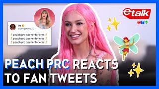 Peach PRC reacts to fan tweets and TikTok comments | Etalk Interview