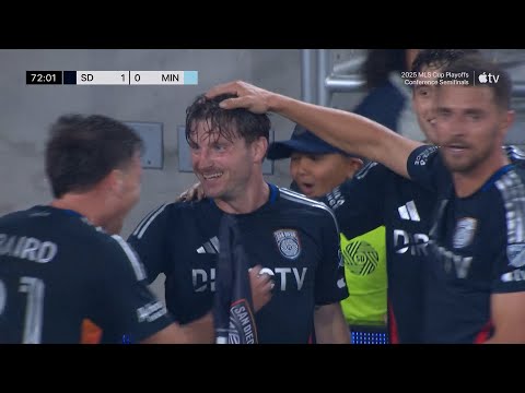 Anders Dreyer ABSOLUTE SMASH for San Diego!! | 2025 Audi MLS Cup Playoffs