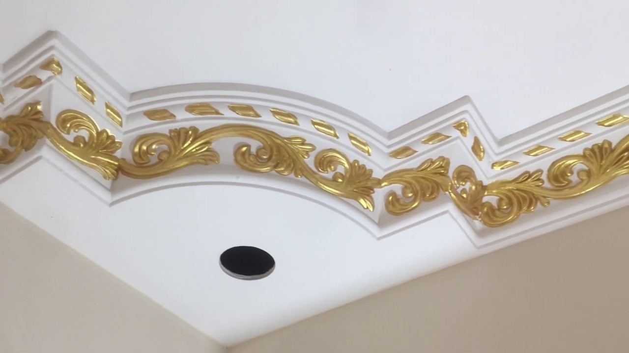 Gypsum Cornice And Corner Paint Design Of The How To Design Your