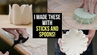 Folded Pottery Projects - USING ORDINARY HOUSEHOLD TOOLS!