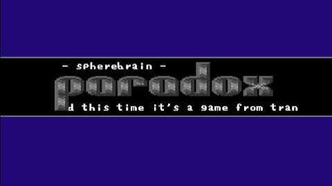 Paradox  Intro 2 ! Commodore 64 (C64)