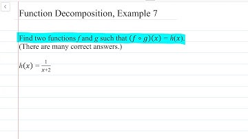 How to Decompose Functions: Example 7 | Math Energy TV