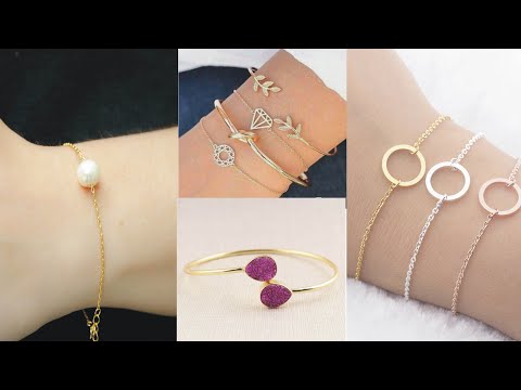 New Simple And Stylish Bracelet Designs Ideas For Girls | Golden Bracelet Designs Ideas