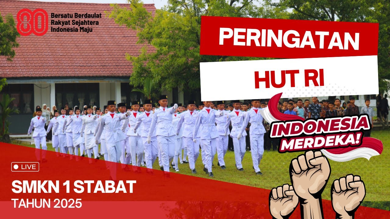 PERINGATAN HUT KE- 80 RI TAHUN 2025 SMKN 1 STABAT