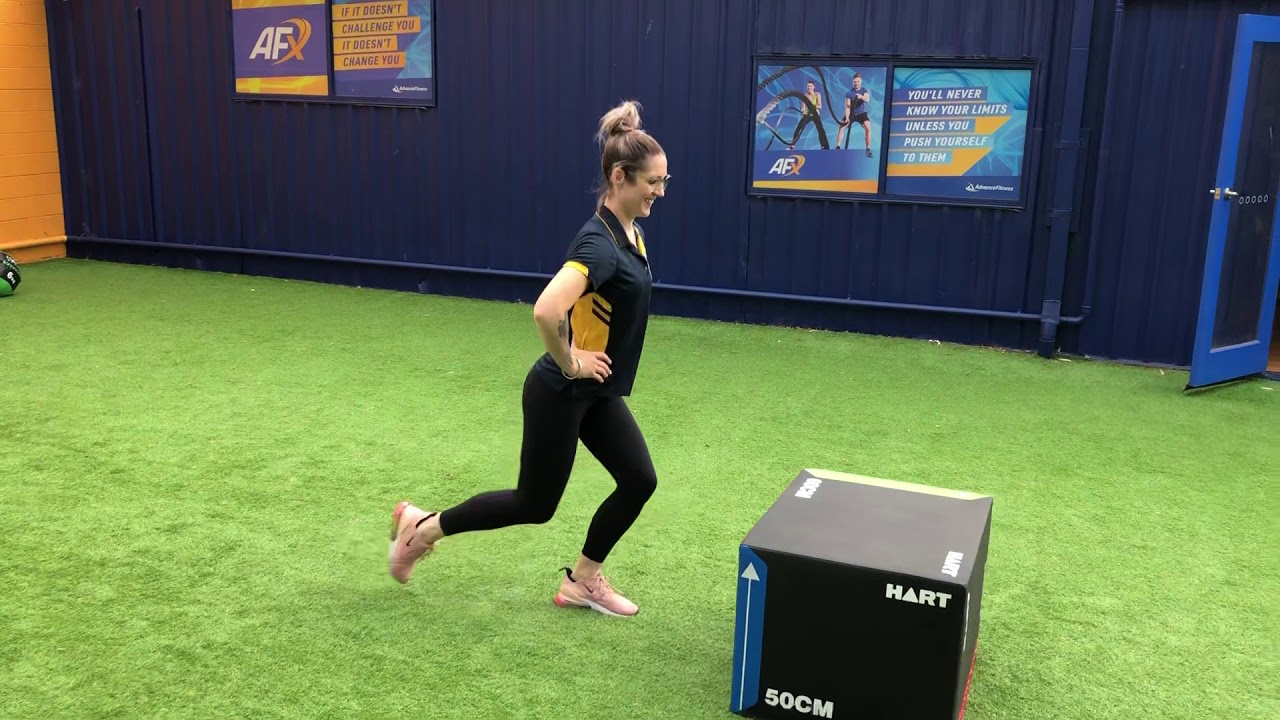 Step Up to Reverse Lunge - YouTube