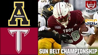 Sun Belt Championship Appalachian State Mountaineers Vs. Troy Trojans Full Game Highlights