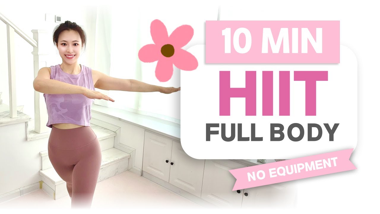 10 Min Full Body HIIT for Beginners - FAT BURN - YouTube
