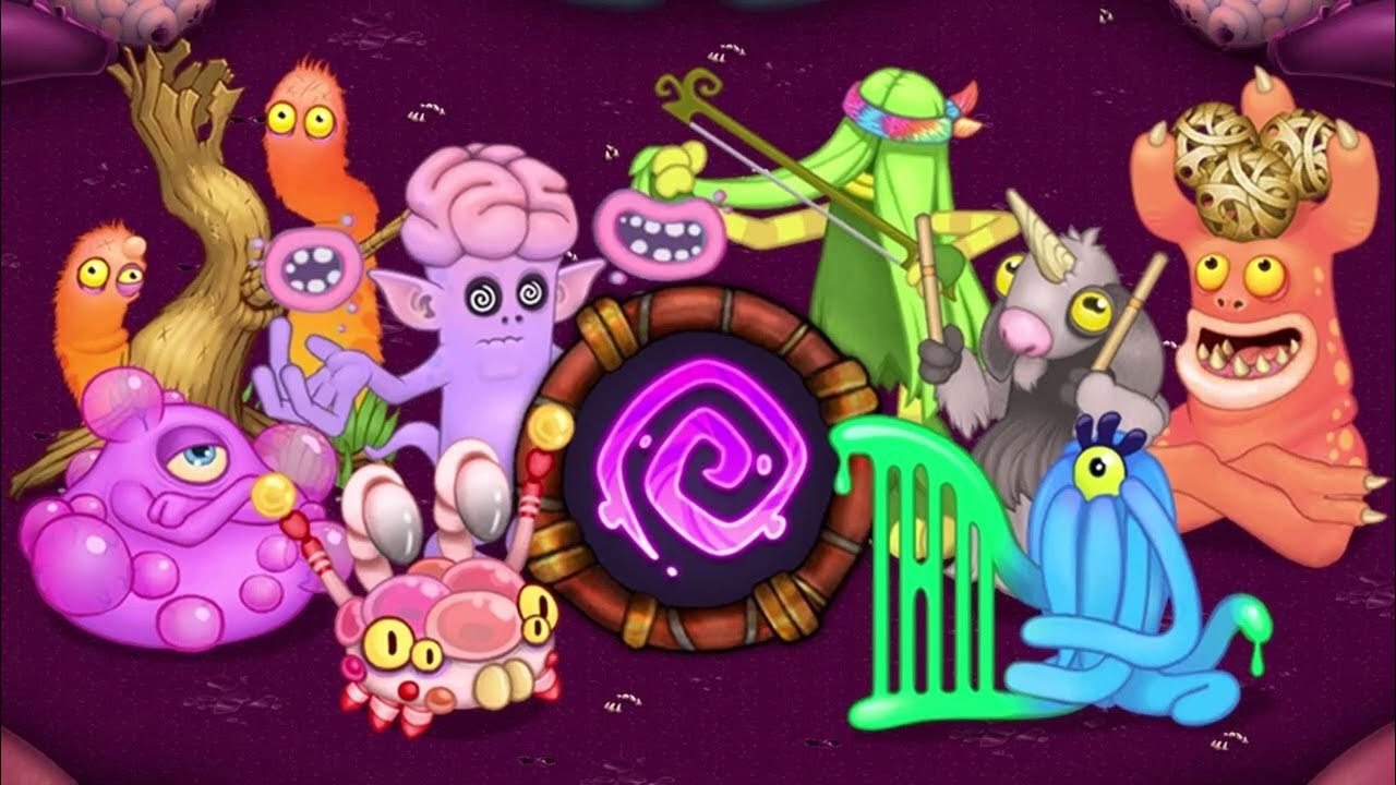 Игры монстр музыка. Остров Псионики my singing Monsters. Монстры из my singing Monsters. Май сингинг Монстерс. MSM вублины.