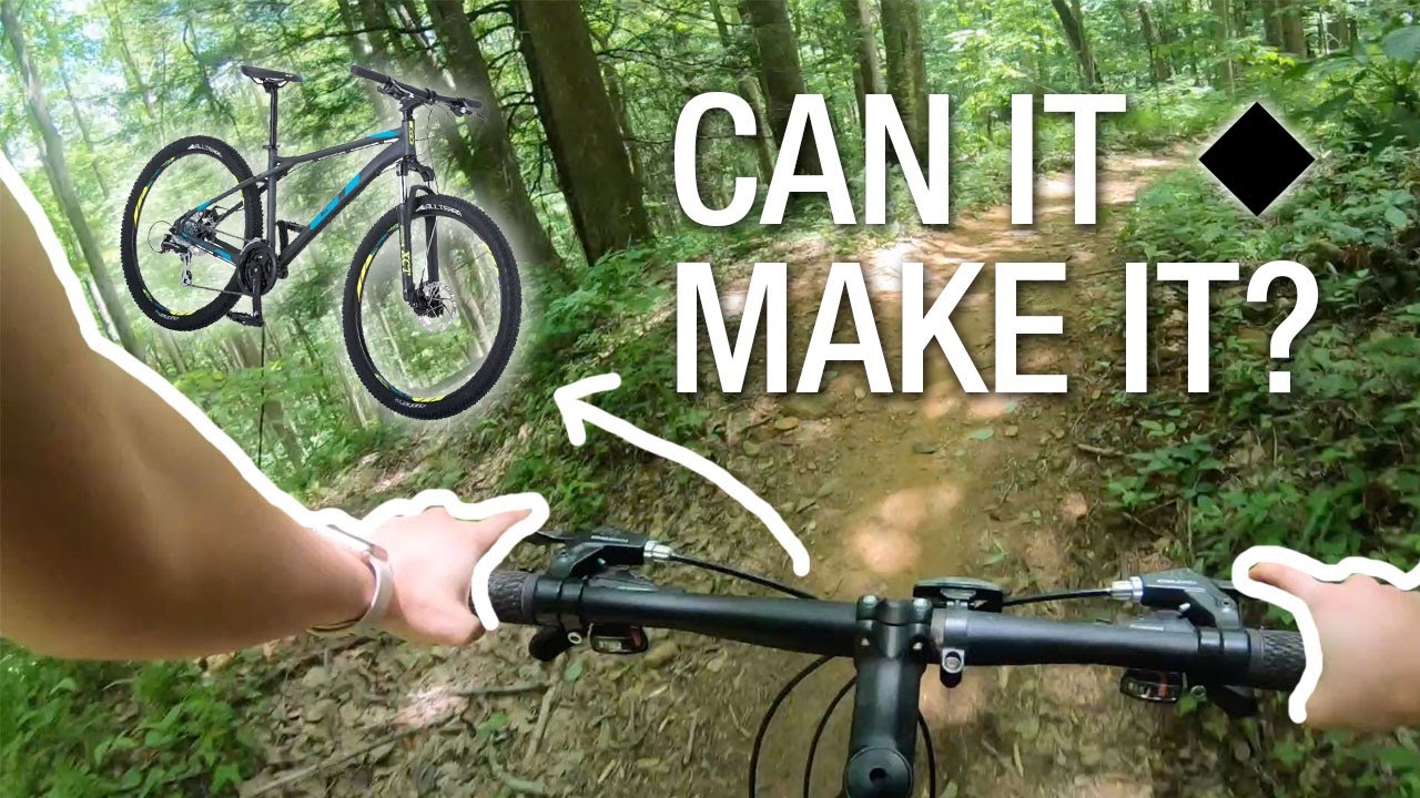 Riding A Budget Xc Mountain Bike Down A Black Diamond Trail Youtube