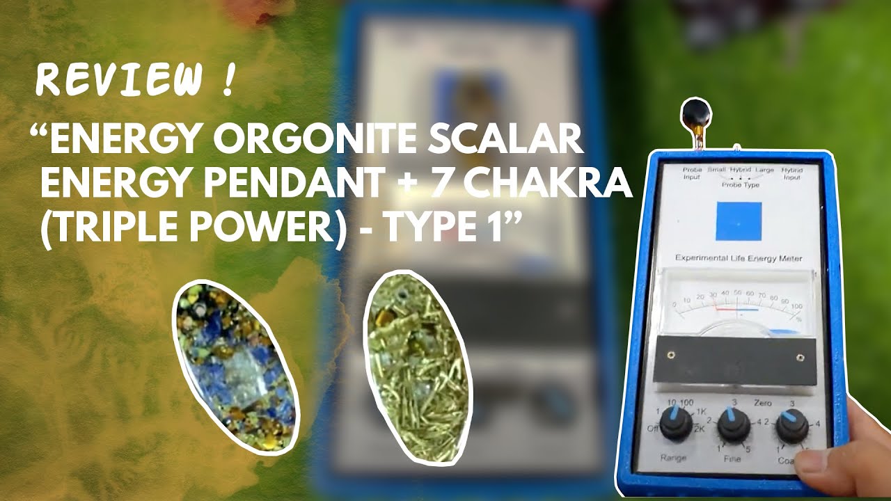TEST ENERGY ORGONITE SCALAR ENERGY PENDANT + 7 CHAKRA (TRIPLE POWER) - TYPE 1 - LM4 HELIOGNOSIS