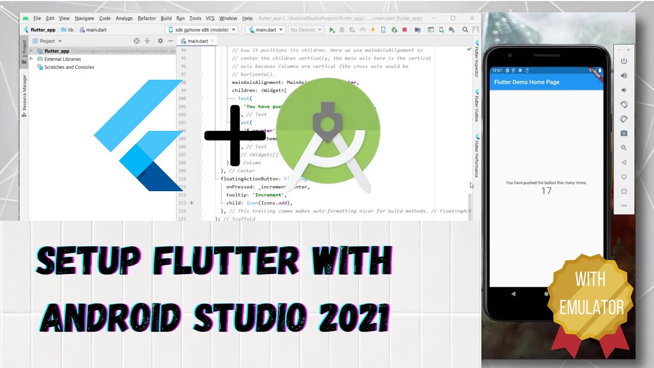 Android Studio Flutter Emulator