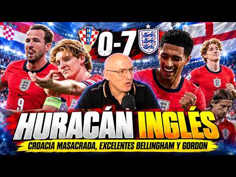 HISTORIC 0-7! ENGLAND MASSACRES CROATIA | Bellingham and Gordon, sensational