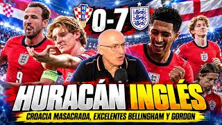 ¡0-7 HISTÓRICO! INGLATERRA MASACRA A CROACIA | Bellingham y Gordon, sensacionales