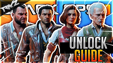 BLACKOUT: HOW TO UNLOCK ZOMBIES CHARACTER! CHAOS CREW QUEST ITEMS (Black Ops 4 Blackout Skin Guide)