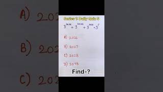 Series 1: Daily Quiz 5 🧠🔥👆  #maths #puzzle #mathematics #series #easypgmaths