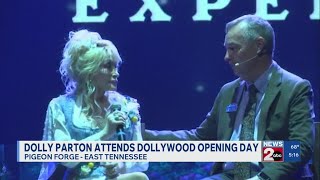 Dolly Parton Attends Dollywoods Opening Day