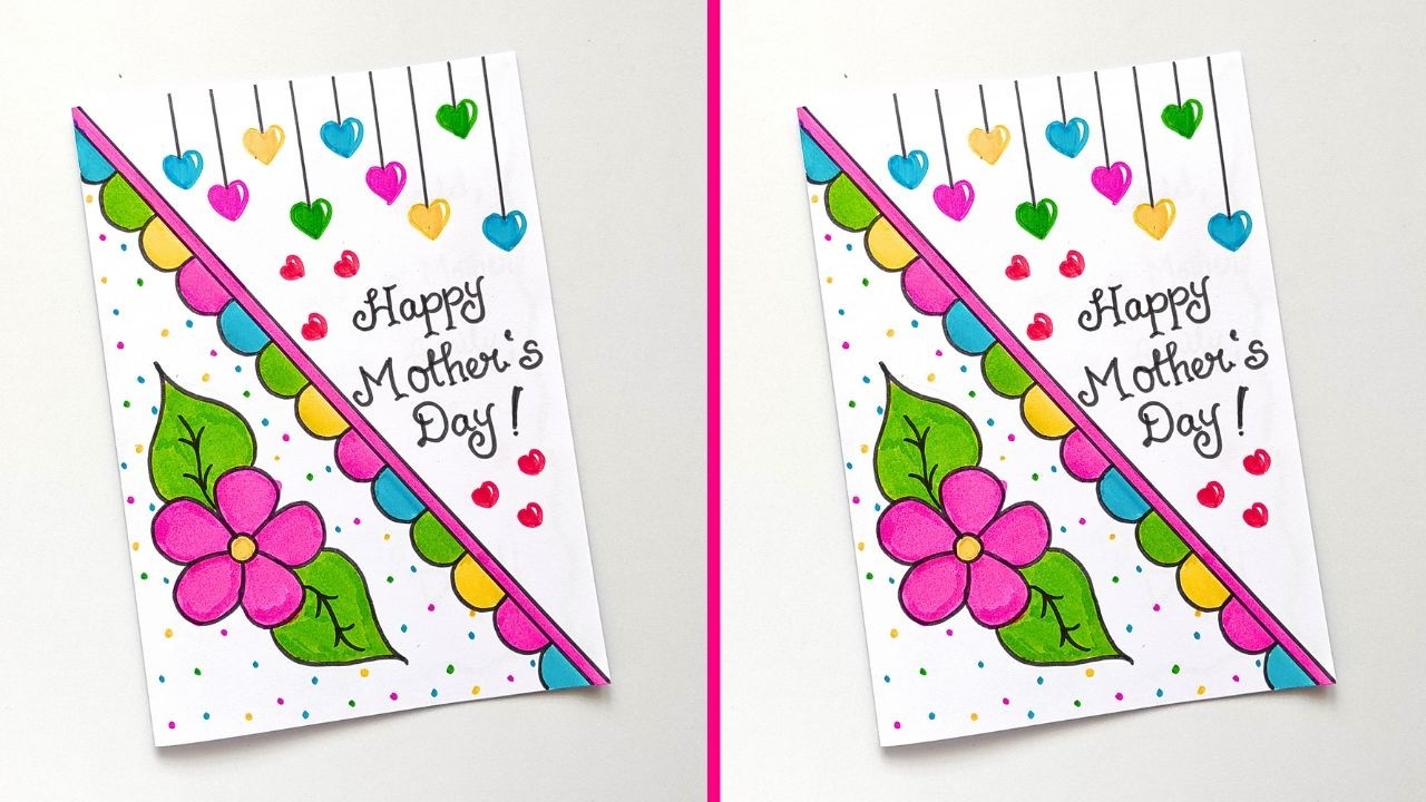 Easy Mother's Day Card | How to make Mothers Day Card Ideas | Cute ...