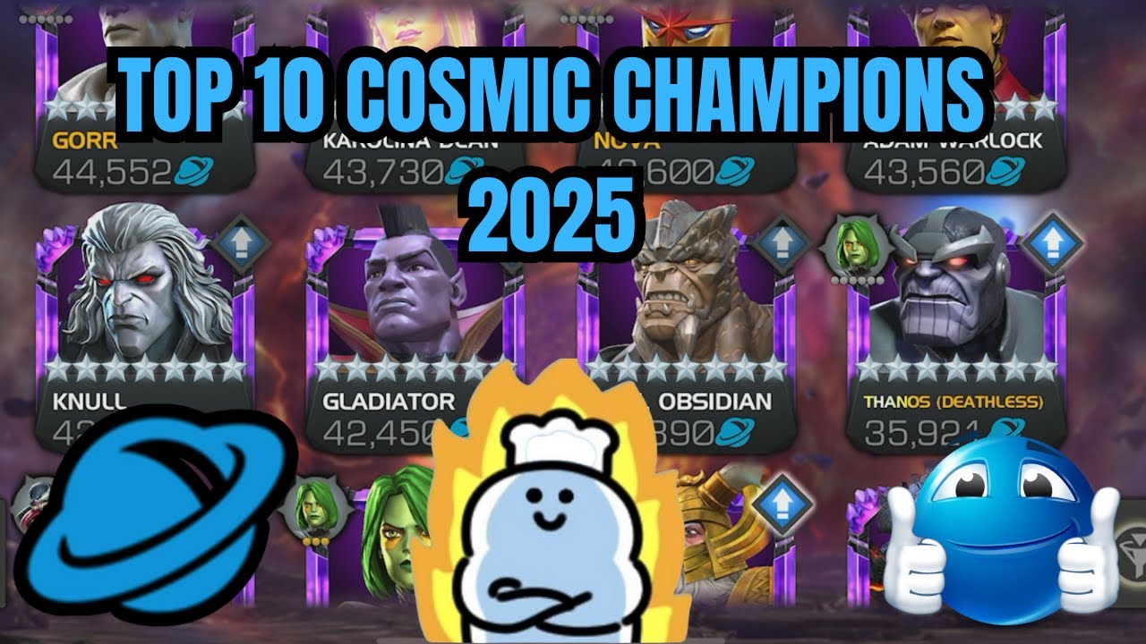 ТОП-10 КОСМИЧЕСКИХ ЧЕМПИОНОВ В MARVEL «БИТВА ЧЕМПИОНОВ»!