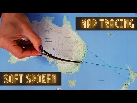 Very tingly map tracing and explaining soft spoken ASMR