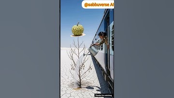 Indian Lady Soldier Waters custardapple Tree and Saves It from DryingUp 😭 #ai​ #save​ #water​ #tree​