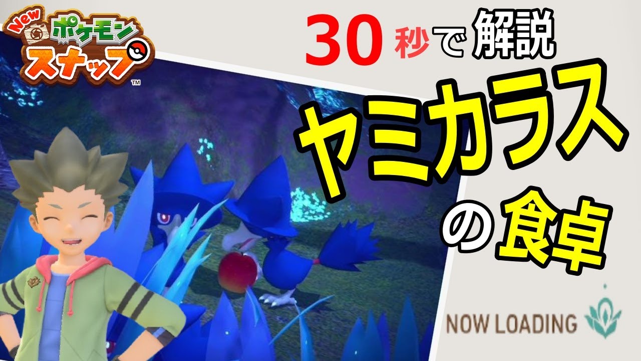 Newポケモンスナップ リクエスト ヤミカラスのしょくたく 30秒で解説 Youtube
