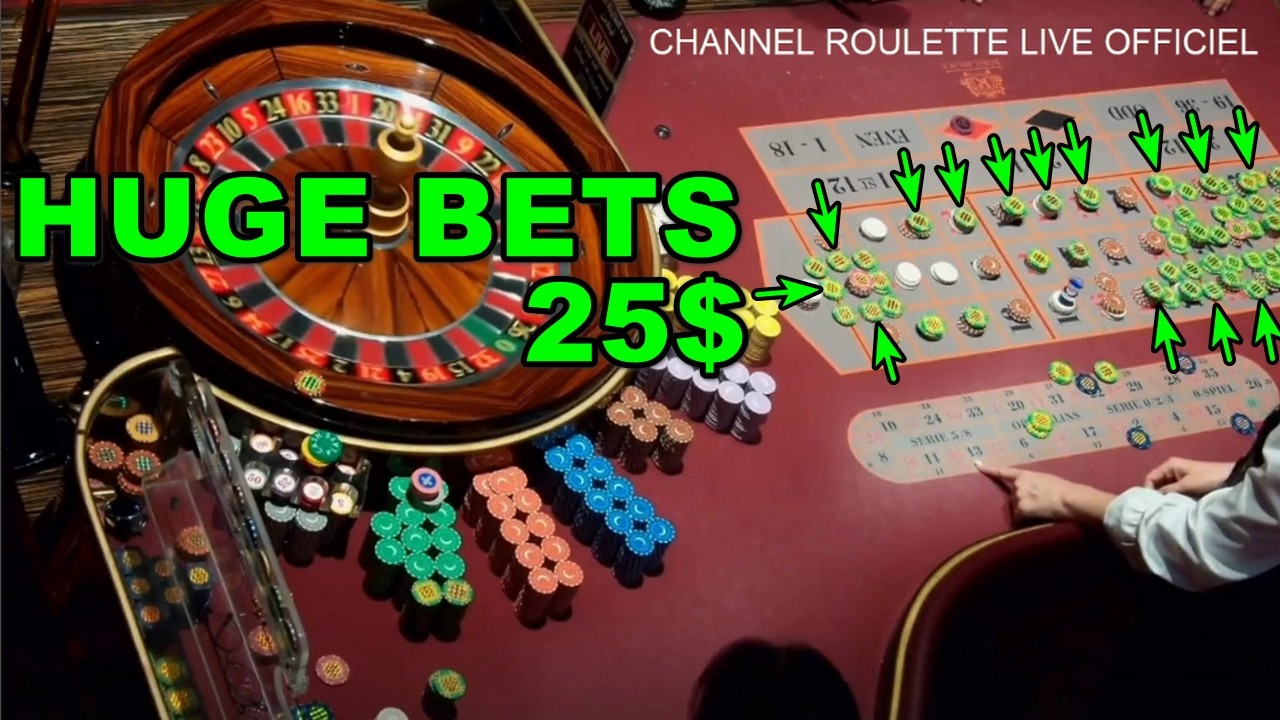 HUGE BETS 25$ IN TABLE IN REAL ROULETTE OF 29/05/2026 - YouTube