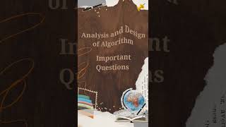 #Design and analysis of algorithm important questions #part1