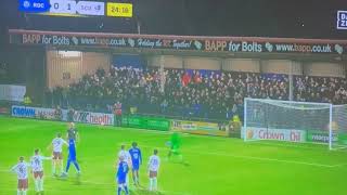 BIZARRE PENALTY TAKING INCIDENT ROCHDALE V SCUNTHORPE 2026 UK FOOTBALL MATCH