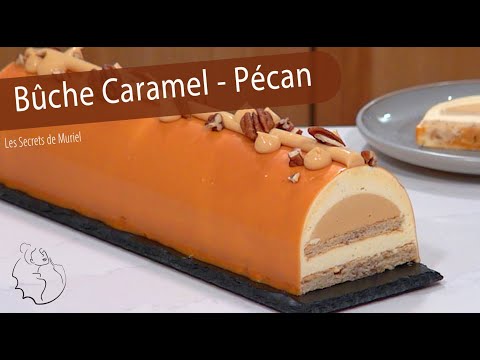 Recipe for a Christmas Yule Log with Caramel, Pecans and Vanilla!