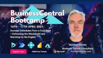 Business Central Account Schedules From a Cold Start - Dynamics 365 Bootcamp Power Community