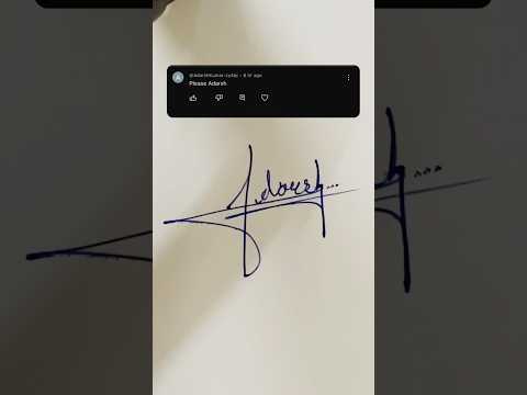 Adarsh Signature @AdarshKumar-zy4pj #calligraphy #music #style #signature #artwork #artist