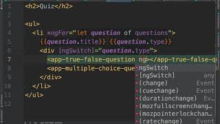 Switching between several Angular component with ngSwitch 2 ot 2 cs4550 sp20 12110