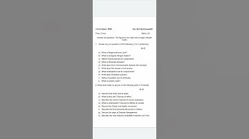 +3 1st semester Sambalpur University Environmental study(EVS) Questions Paper 2020