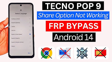 Tecno Pop 9 Frp Bypass Android 14 | Share Option Not Work | Tecno Pop 9 Google Account Bypass 2025