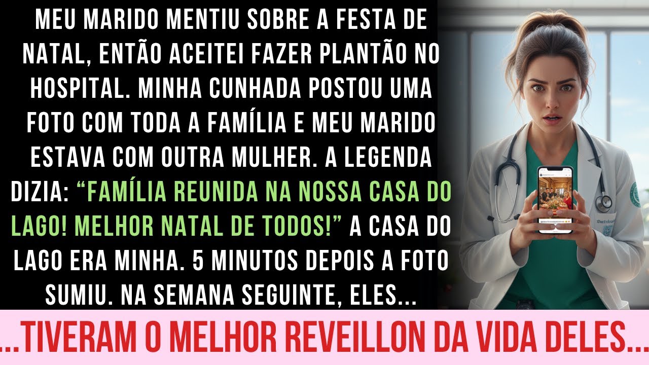 MARIDO PASSOU NATAL COM AMANTE NA MINHA CASA ENQUANTO EU SALVAVA VIDAS. NO ANO NOVO ELES...