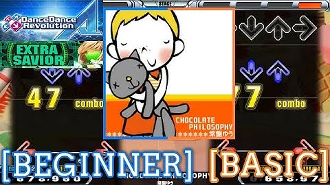 【DDR A】 CHOCOLATE PHILOSOPHY / 常盤ゆう [BEGINNER/BASIC] 譜面確認 Play