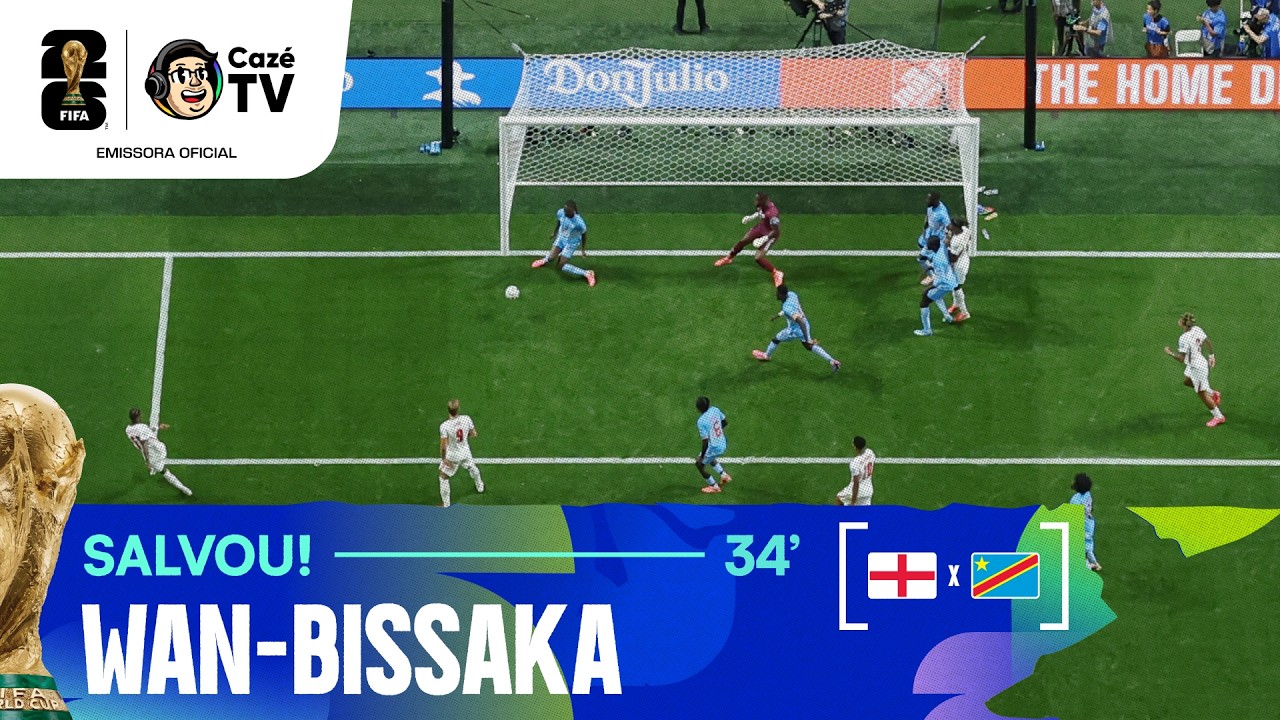 SALVOU! INGLATERRA PRESSIONA E WAN-BISSAKA SALVA EM CIMA DA LINHA  SEGUE A RD CONGO NA LIDERANÇA!