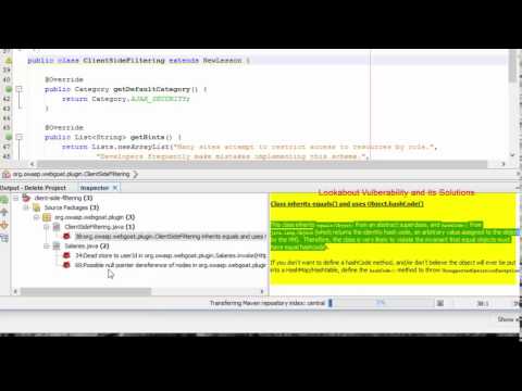 Using FindBugs in NetBeans and Evaluating WebGoat