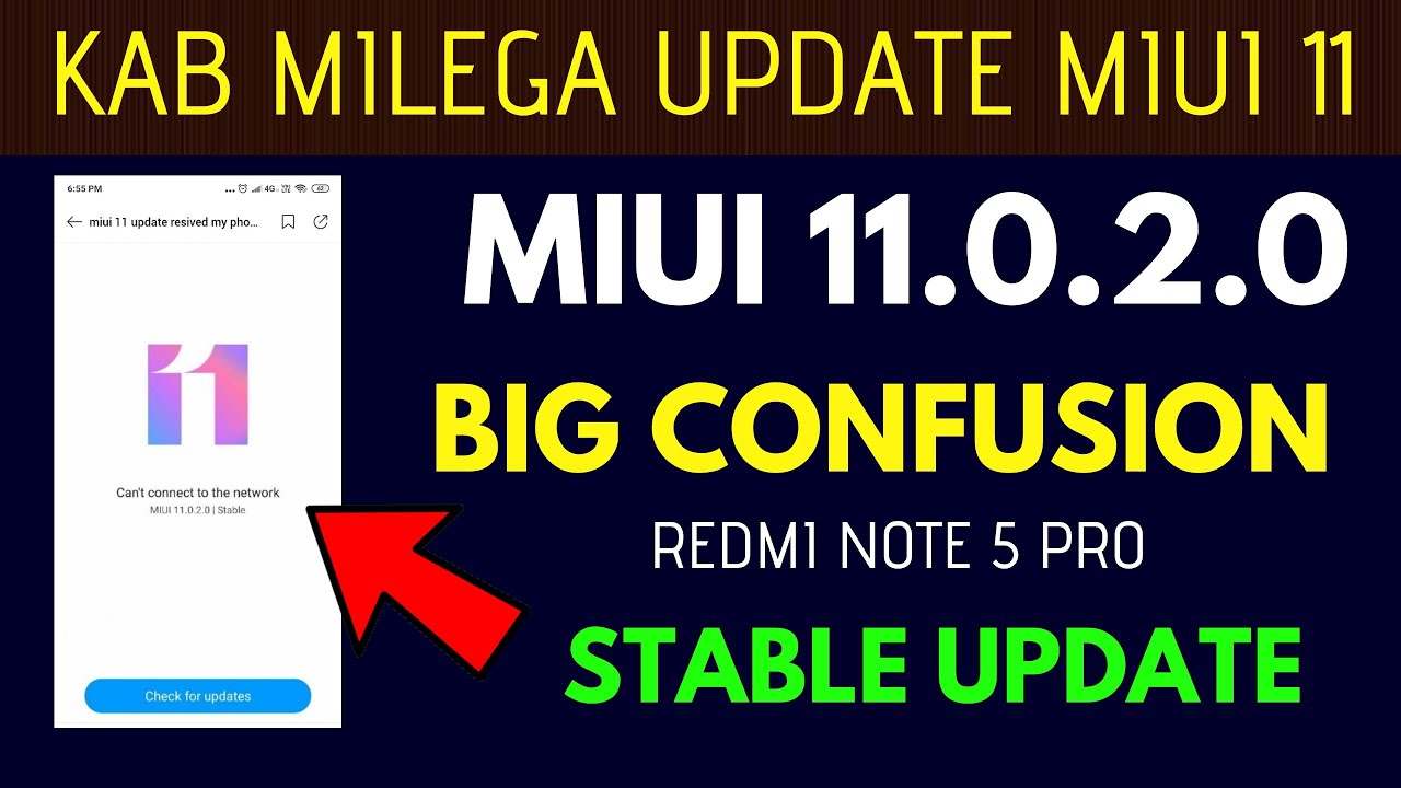 How To Update Official Update MIUI 11.0.2.0 Stable For Redmi Note 5 pro ...