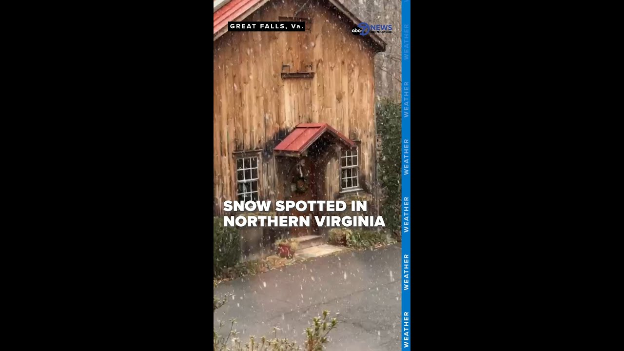 Snow spotted in Northern Virginia a week before Christmas