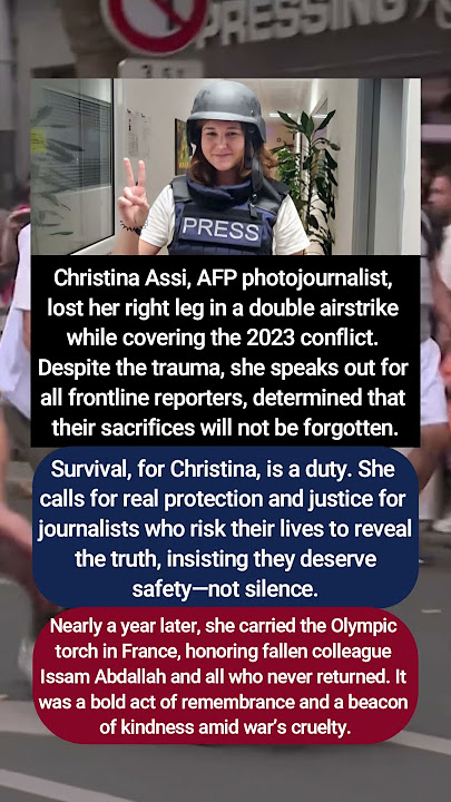 True Story of Kindness: Christina Assi’s Brave Stand for Truth, Justice, and Those Silenced by War!