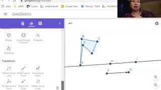 Using Geogebra to investigate translations and glide reflections