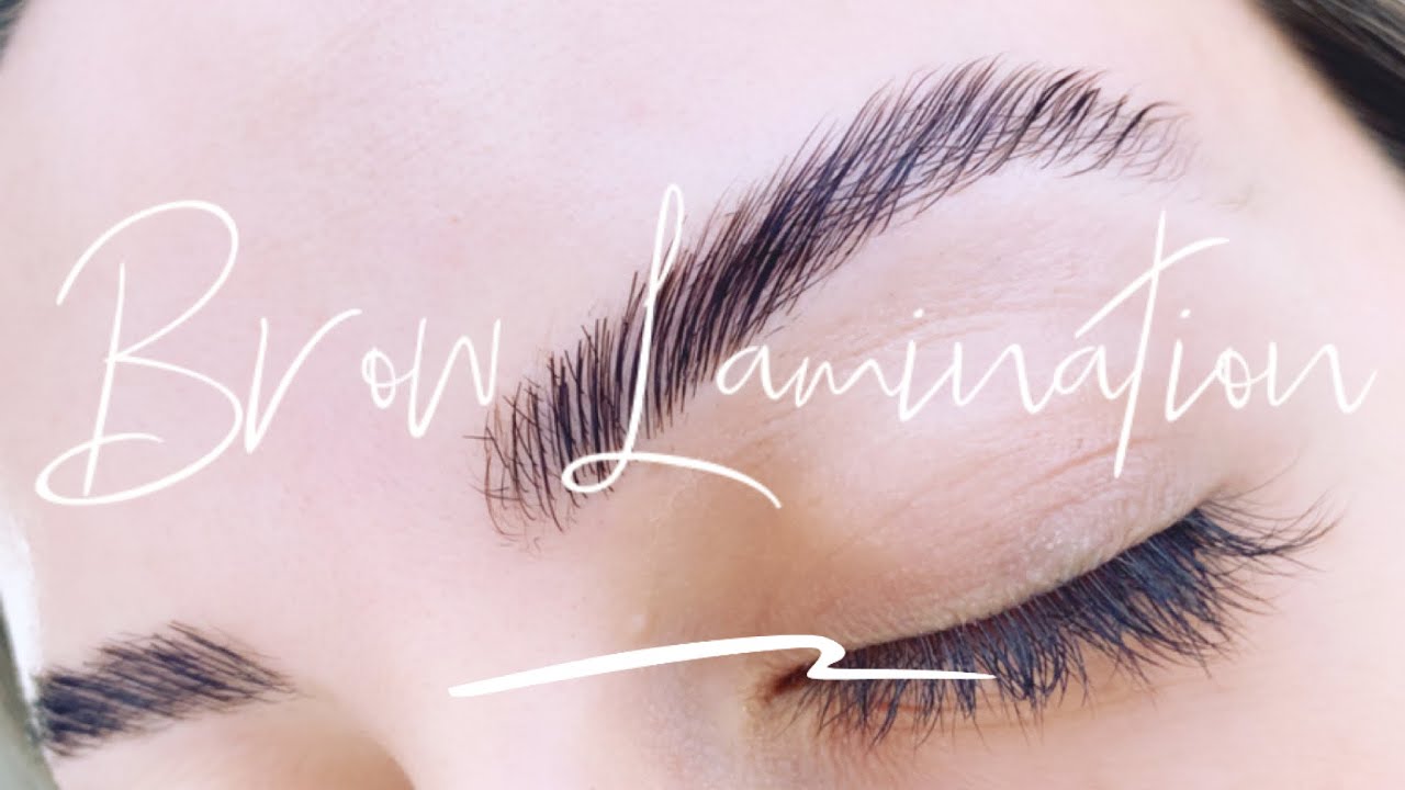 BROW LAMINATION AT HOME Quick tutorial YouTube