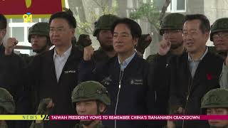 Taiwan President Vows To Remember China's Tiananmen Crackdown