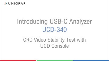 DisplayPort CRC Video Stability Test with Unigraf