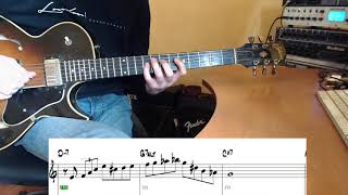 Jazz Guitar Altered Dominant Scale on V7 Chord