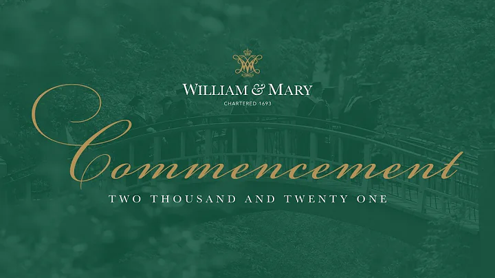 William & Mary Commencement 2021 - English