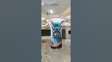 Irregular Cylinder LED Display Screen #ledscreen #leddisplay