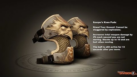 Sawyers Knee Pads Demonstration  -=   The Division 2   =-   TD2.tv