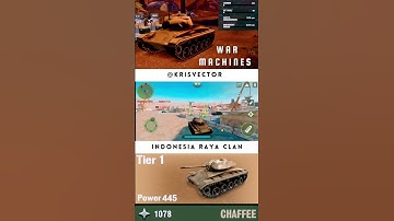 War Machines Chaffee Tier 1 Full Upgrade #war #machines #tank #warzone #indonesia #chaffee #shorts